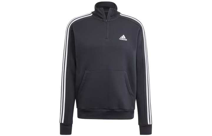 Adidas Adidas Essential Sweatshirts Men's Black Stand Collar Moderate Regular