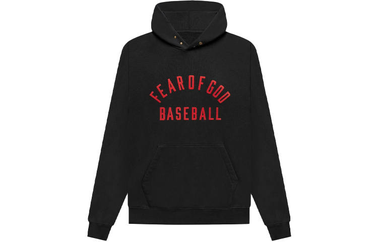 Fear Of God Sweatshirts Men's Vintage Black Hooded Moderate Heavyweight