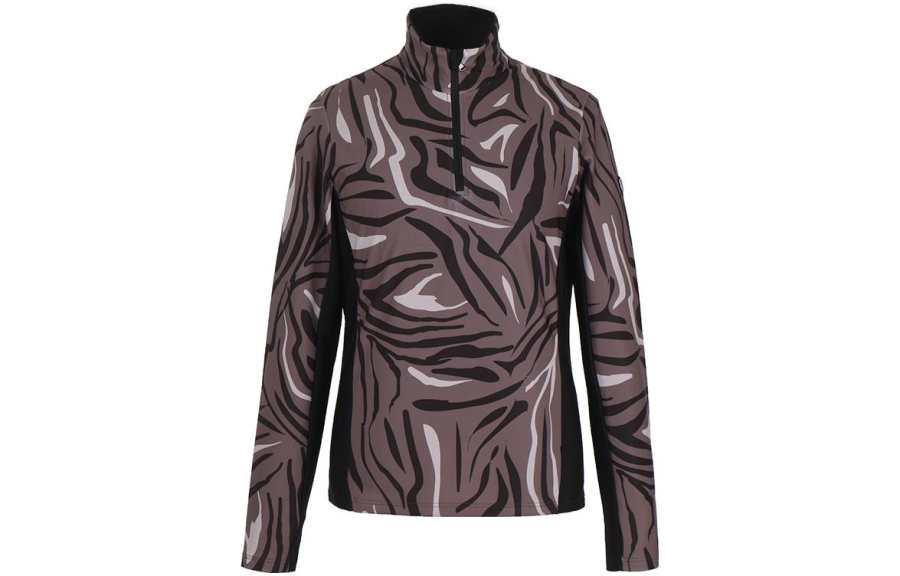 EMPORIO ARMANI Sweatshirts Men's Brown Stand Collar Thickened Regular