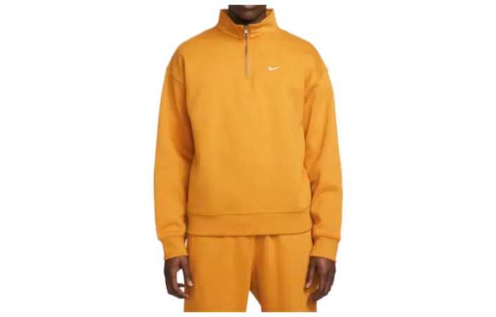 Nike Nike Sweatshirts Men's Yellow Stand Collar Moderate Regular