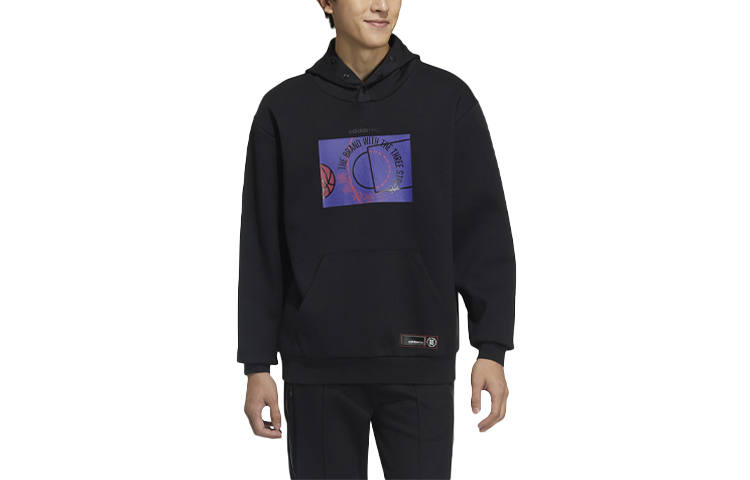 Adidas Neo Sweatshirts Men's Black Hooded Moderate Regular