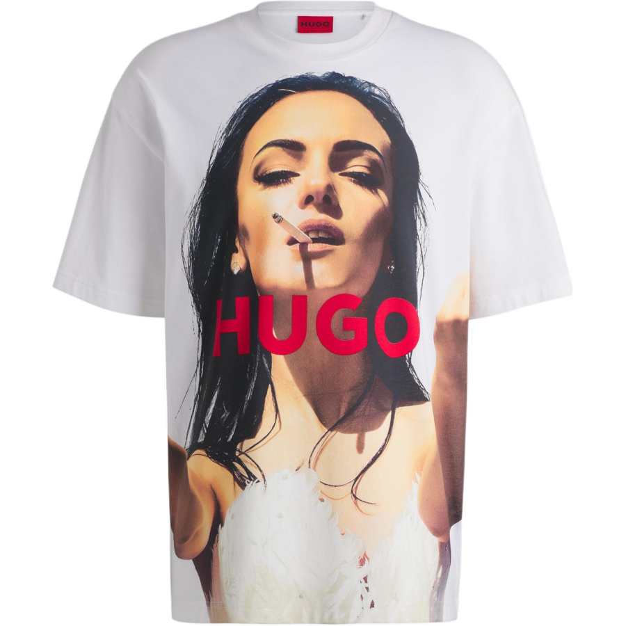 HUGO BOSS T Shirts Men's White Crew Neck Moderate