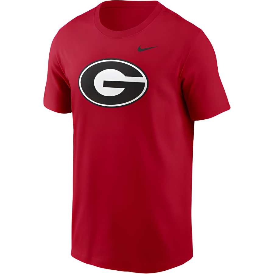 Nike Nike T Shirts Men's Red Crew Neck Moderate Straight Fit