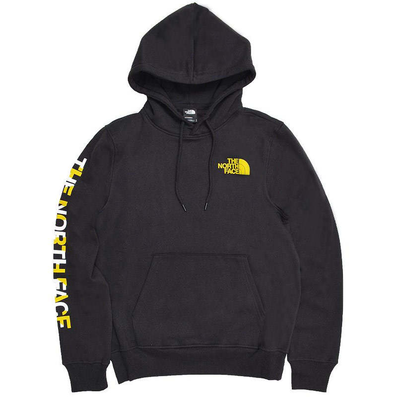 THE NORTH FACE Sweatshirts Men's Black Hooded Moderate Regular