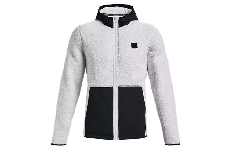 Under Armour Micro Casual Sports Fleece Lined Thermal Long Sleeved Sweatshirt Men's Gray