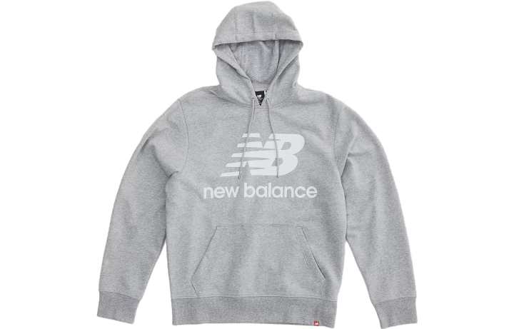 New Balance New Balance Sweatshirts Men's Gray Hooded Moderate Regular