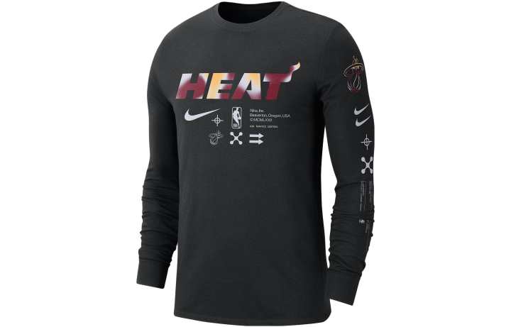 Nike Nike Miami Heat Men's Nike Nba Long Sleeve T Shirt
