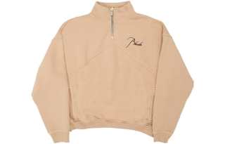 Rhude Quarter Zipped Logo Embroidered Sweatshirt
