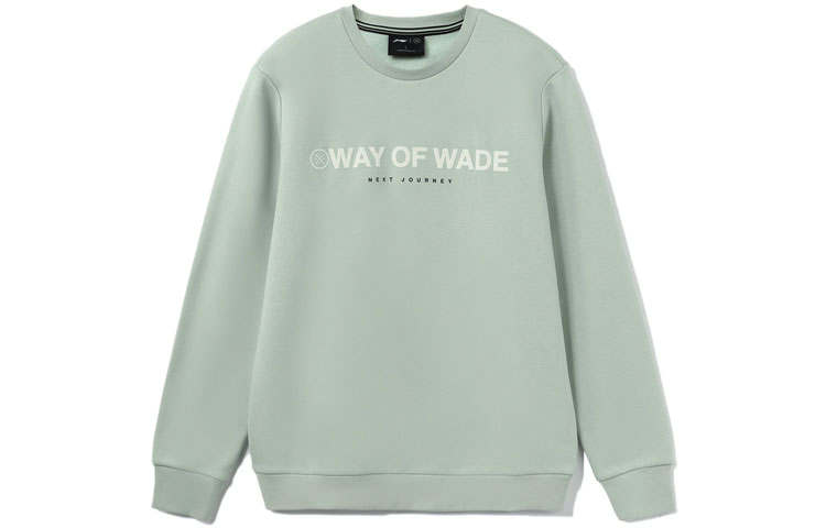 Li-Ning Li Ning Sweatshirts Men's Green Crew Neck Thickened Regular