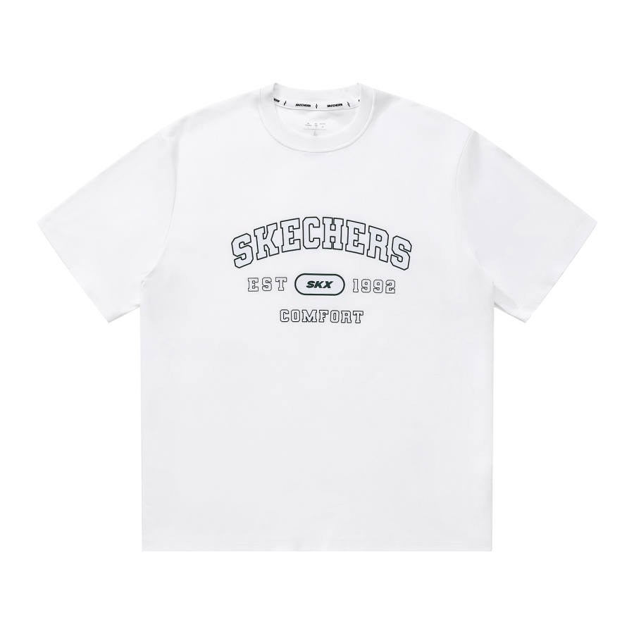 Skechers Elegant Diamond Collection T Shirt Unisex Bright White