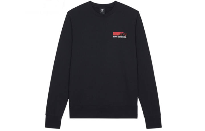 New Balance New Balance Sweatshirts Men's Black Crew Neck Moderate Regular