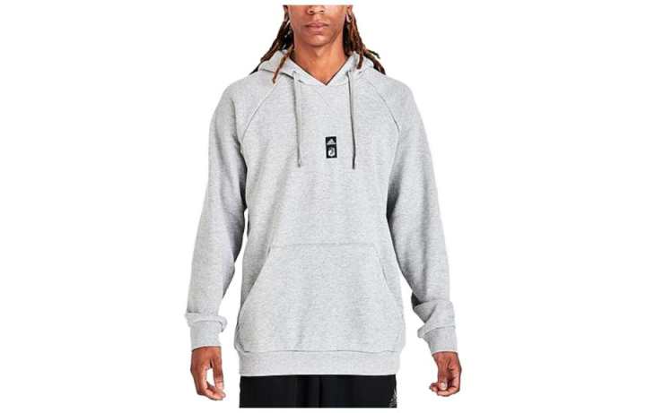 Adidas Adidas Sweatshirts Men's Light Gray Hooded Moderate Regular