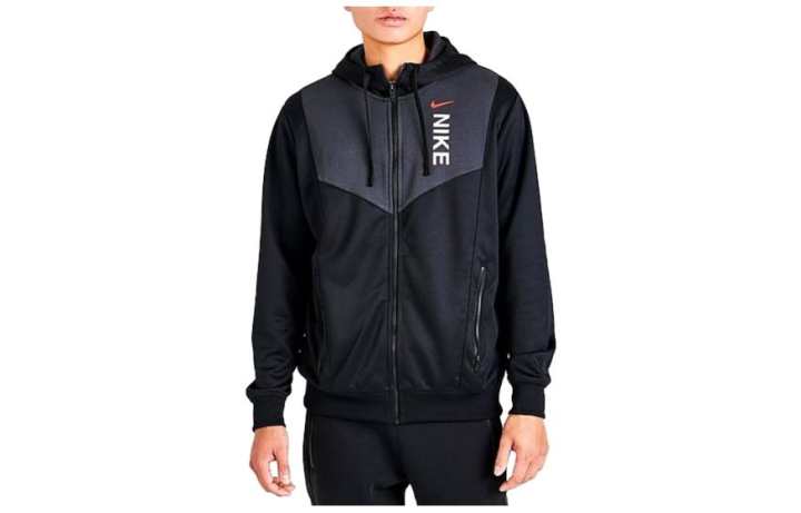 Nike Nike Sweatshirts Men's Black Hooded Moderate Cardigan