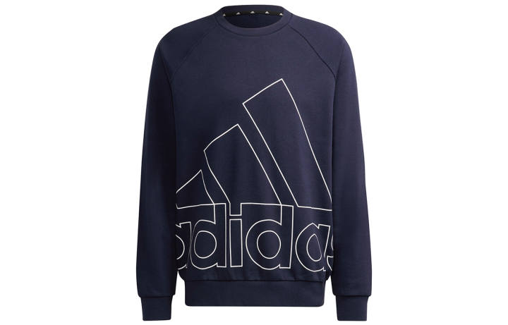 Adidas Adidas Sweatshirts Men's Navy Blue Crew Neck Moderate Regular