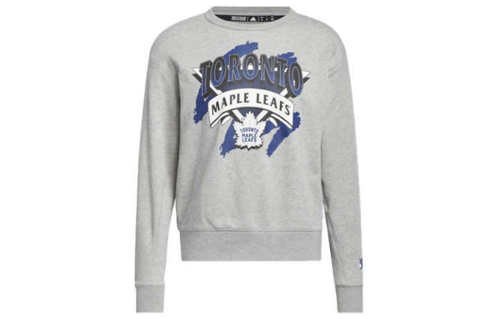 Adidas Adidas Sweatshirts Men's Gray Crew Neck Moderate Regular