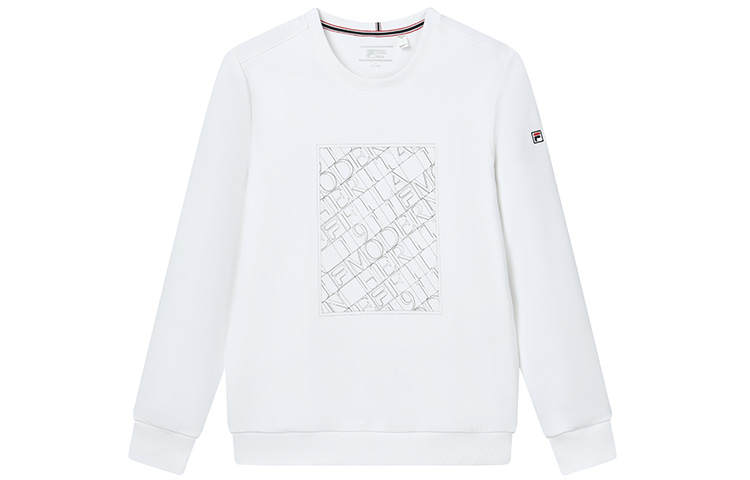 FILA Sweatshirts Men's Standard White Crew Neck Moderate Regular