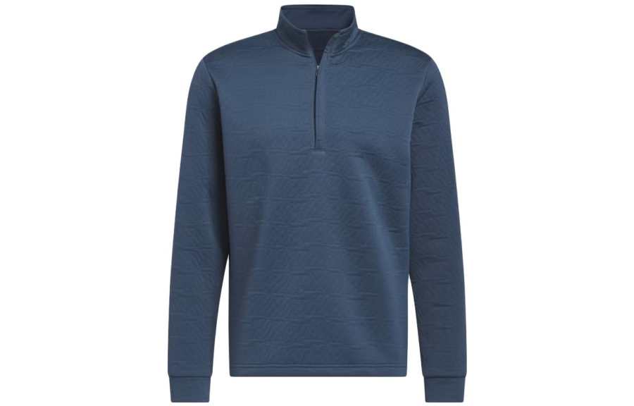 Adidas Adidas DWR Sweatshirts Men's Night Blue Stand Collar Moderate Regular