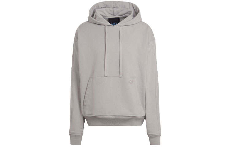 Adidas Originals Blue Version Collection Sweatshirts Men's Gray Hooded Moderate