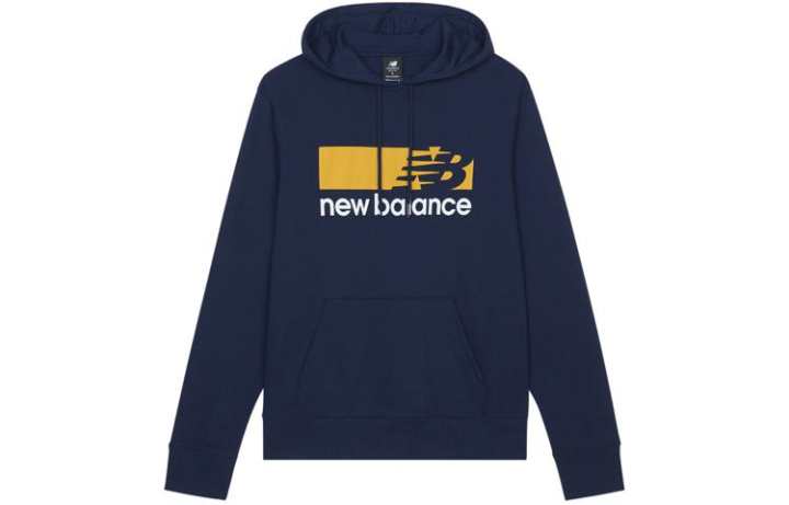 New Balance New Balance Sweatshirts Men's Navy Blue Hooded Moderate Regular