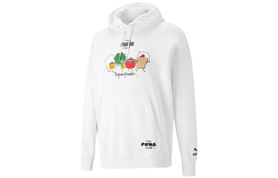 PUMA PUMA Sweatshirts Men's White Hooded Moderate Regular
