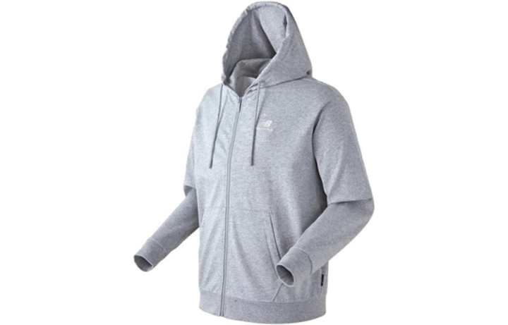 New Balance New Balance UNI BASIC Sweatshirts Men's Gray Hooded Moderate Regular