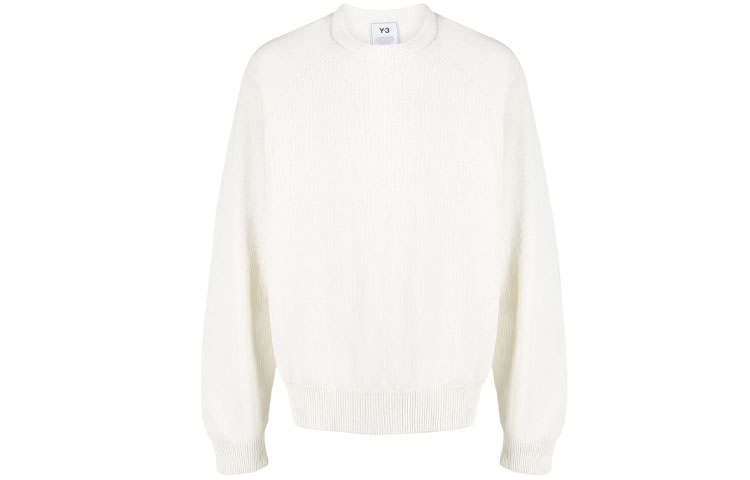 Y-3 Y 3 Sweatshirts Men's White Crew Neck Moderate