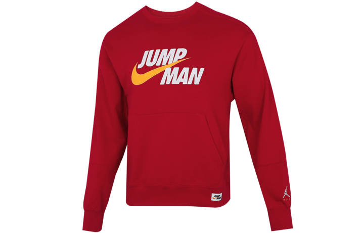 Jordan Jordan Sweatshirts Men's Red Crew Neck Moderate Regular