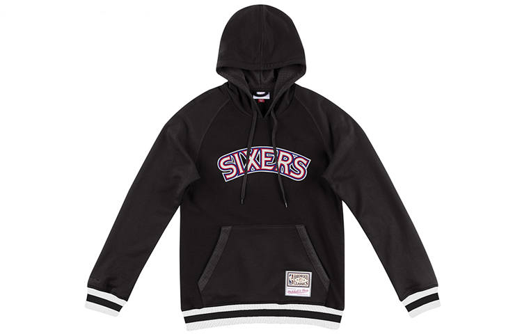 Mitchell Ness Sweatshirts Unisex Black Hooded Moderate Other