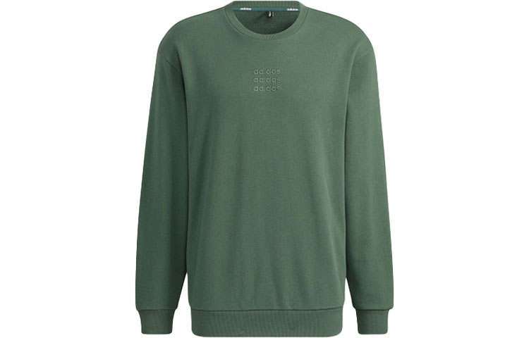 Adidas Neo Sweatshirts Men's Green Crew Neck Moderate Other