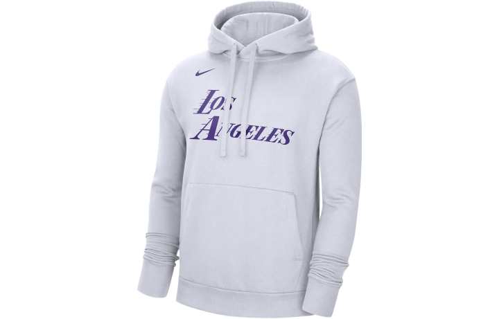 Nike Nike Nba Los Angeles Lakers City Edition Fleece Pullover Loose Fit Hoodie