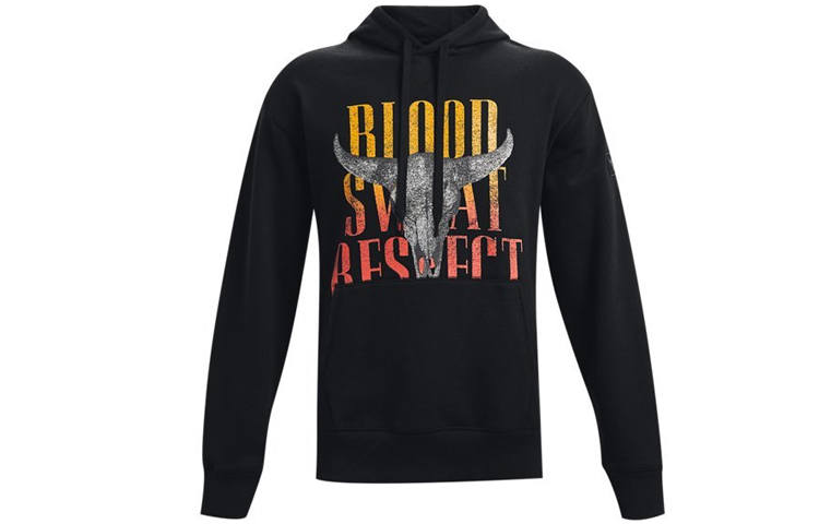 Under Armour Project Sweatshirts Men's Black Hooded Moderate Regular
