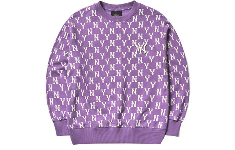 MLB MLB Sweatshirts Unisex Lavender Crew Neck Moderate Regular
