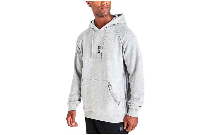 Adidas Adidas Sweatshirts Men's Light Gray Hooded Moderate Other