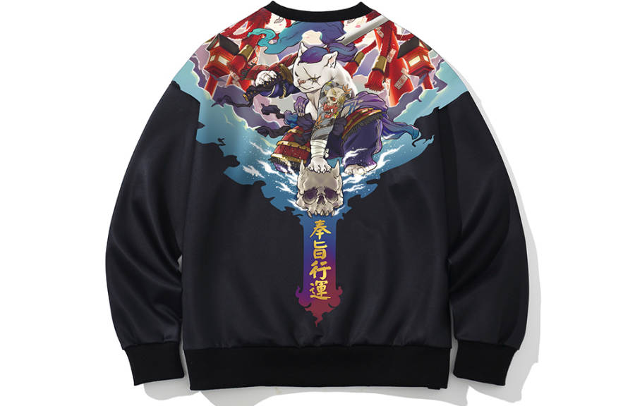 SANSYAS SANSYAS Sweatshirts Unisex Crew Neck Moderate Plus Size