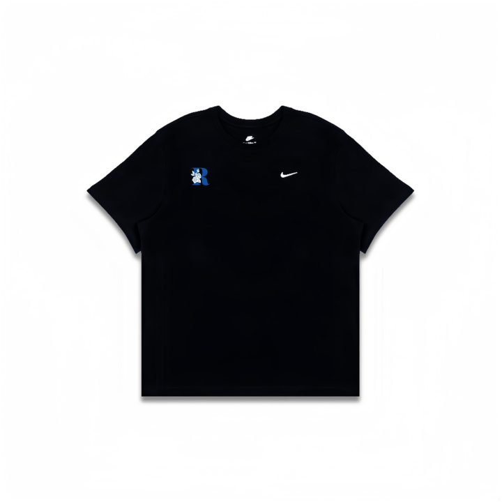Nike Nike T Shirts Men's Black Crew Neck Moderate Straight Fit
