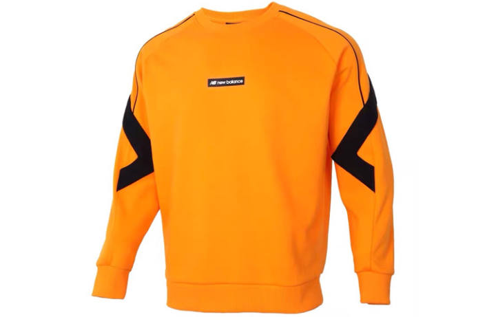 New Balance New Balance Sweatshirts Men's Yellow Crew Neck Moderate Regular