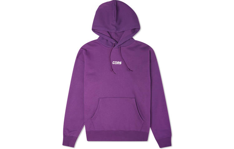Converse Converse Sweatshirts Men's Purple Hooded Moderate Regular