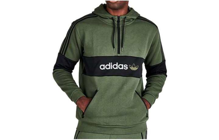 Adidas Adidas Sweatshirts Men's Green Hooded Moderate Other