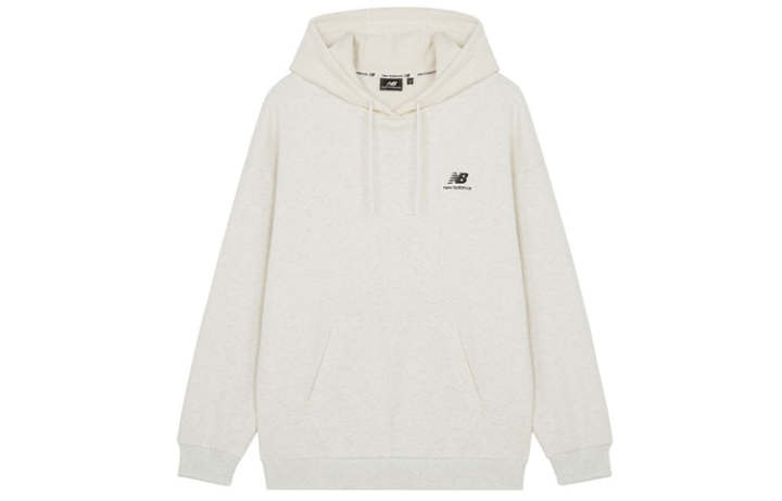 New Balance New Balance Sweatshirts Unisex White Hooded Moderate Regular