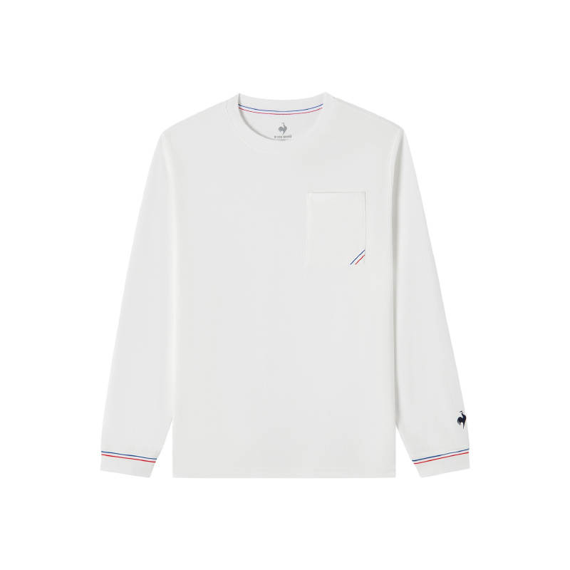 Le Coq Sportif T Shirt Unisex Ivory White