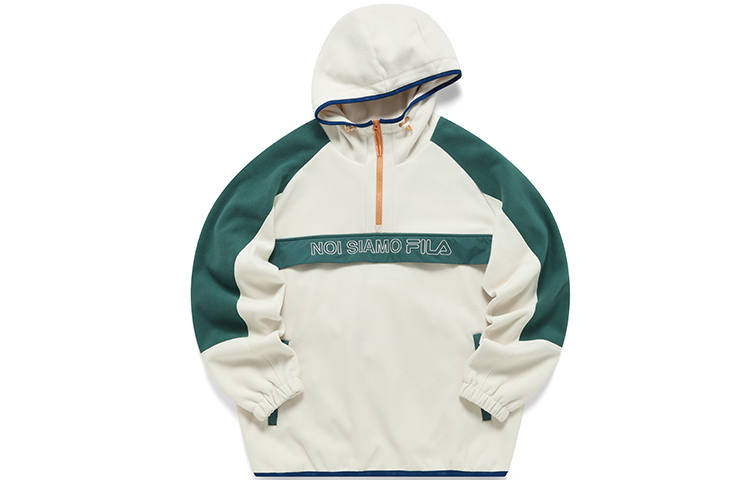 FILA FUSION Sweatshirts Men's Wheat Cream Hooded Moderate Regular