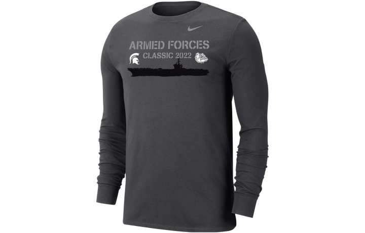 Nike Nike Sweatshirts Men's Gray Crew Neck Moderate Regular