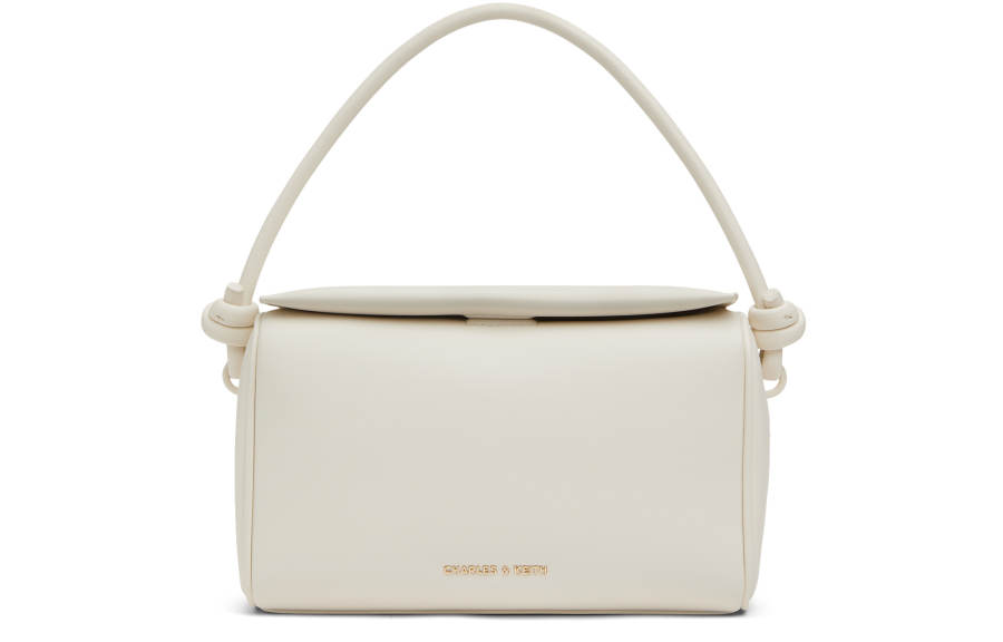 CHARLES&KEITH Pu Fudge Packets Handbag Small Women's Cream Milk White/Butter Yellow/Sea Salt Blue