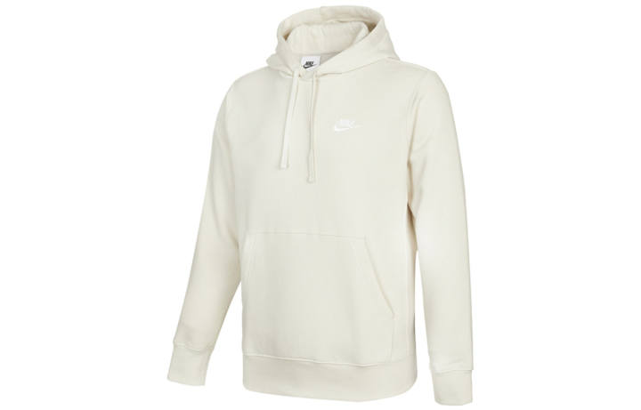 Nike Nike Sweatshirts Men's Ivory White Hooded Moderate Regular
