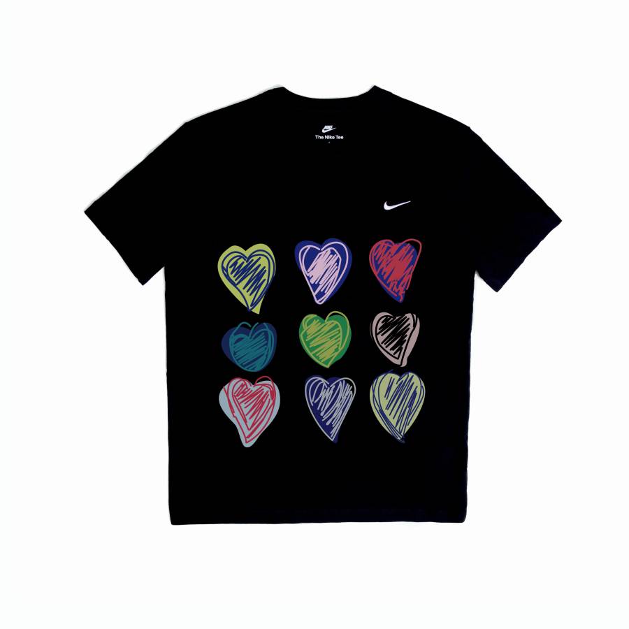 Nike Nike T Shirts Unisex Black Crew Neck Moderate Straight Fit