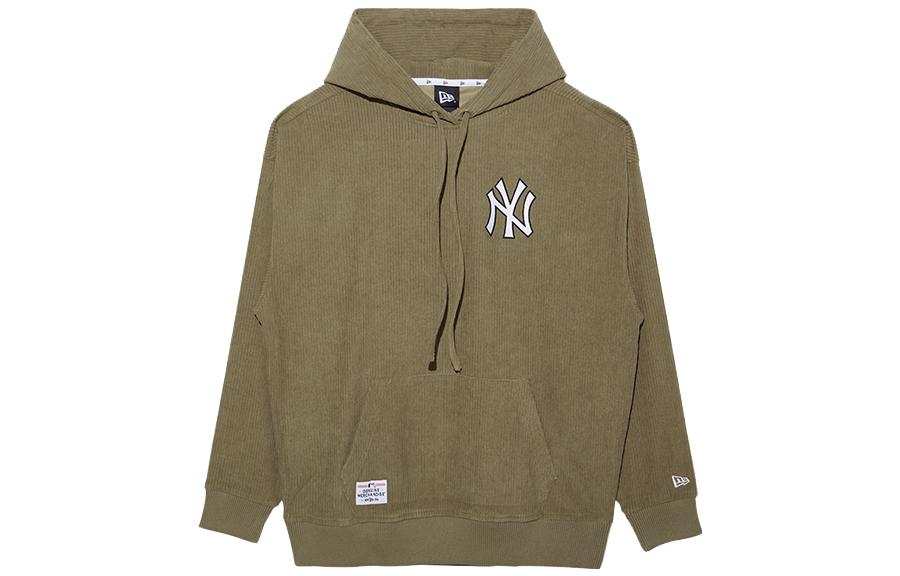 New Era Sweatshirts Men's Olive Hooded Non Detachable Moderate