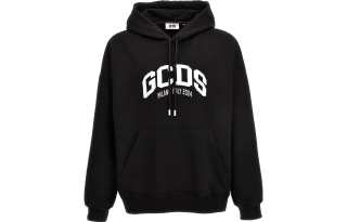 GCDS Logo Embroidered Drawstring Hoodie