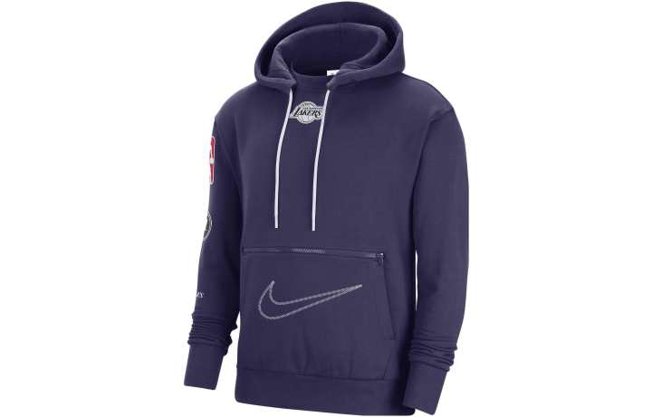 Nike Nike Nba Los Angeles Lakers Courtside Loose Fit Hoodie