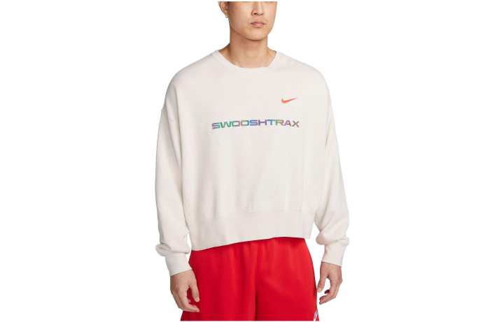Nike Nike Sweatshirts Men's Ecru Crew Neck Moderate Regular