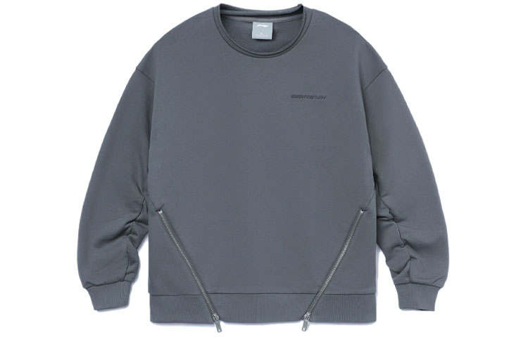 Li-Ning Li Ning Sports Life Collection Sweatshirt Unisex Gray Couple's